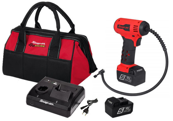 Snap-on - CTINF9010U2-WO - 18V MonsterLithium Cordless Handheld Inflator Kit with 2 x Batteries - Red