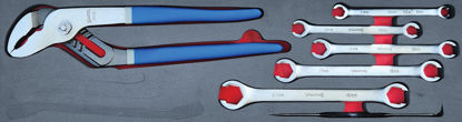 Snap-on Blue - MOD.878SH45SM - Waterpump Plier, Scribe and Pipe Spanners Set; 7Pc - Metric