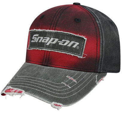 Snap-on Promotional - CSN07-7915  - Charcoal / Red Distressed Snap Cap