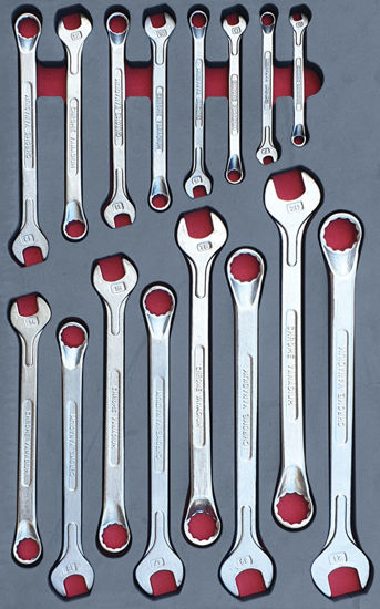 Snap-on Blue - MOD.268BH42D - Offset Combination Spanner Set 6-21mm; 16Pc