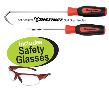 Buy Snap-on XXAPR116 - Wide Radiator Pick Set with Bonus Safety Glasses (Part No: SGA102BR + GLASS50R)