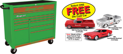 Snap-on Extreme Green Extreme 10 Drawer Roll Cabinet KRA2210KZUEE-E