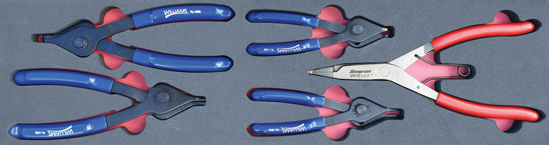 Snap-on Blue - MOD.431BH45S - Thumb-Screw Int/Ext Circlip and Snap Ring Pliers Set; 5Pc