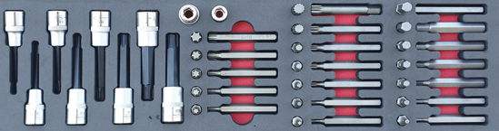 Snap-on Blue - MOD.239BH45S - 1/2" Ribe, Spline, Torx and Allen Bit Set; 48Pc