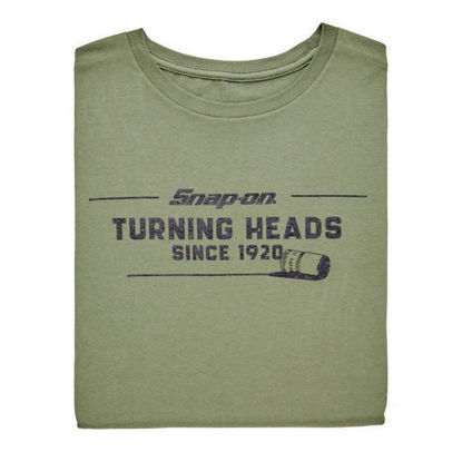 Picture of SNP2075-L - T-Shirt Turning Heads Green - Large