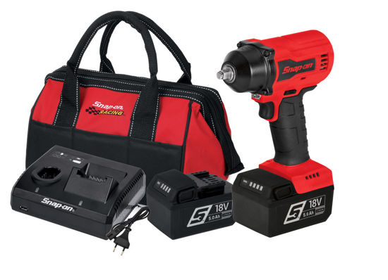 Snap-on - CT9010U2-WO - 18V 3/8" Drive MonsterLithium Brushless Cordless Impact Wrench Kit - Red