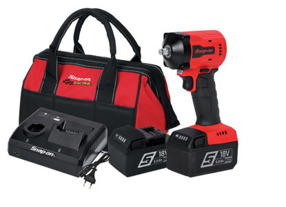 Snap-on - CT9038U2-WO - 18V 3/8" Drive MonsterLithium Brushless Stubby Cordless Impact Wrench Kit - Red