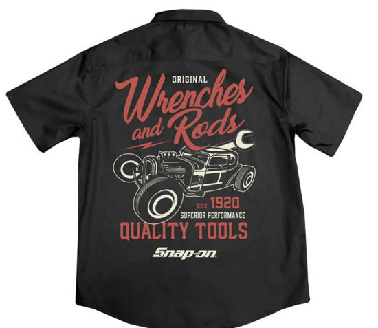 Clothing - CSN03-4087-M - Wrenches and Rods S/S Dress Shirt - Black - Medium