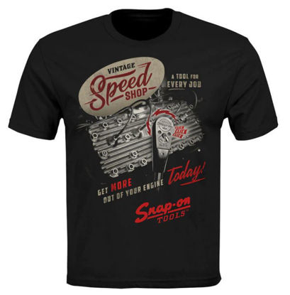 Clothing - CSN04-7553-M - Classic Vintage Speed S/S T-Shirt - Black - Medium (Front Print)