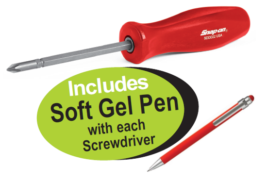 Snap-on Reversible Screwdrivers XXMAY134 XXMAY133 Red Handle SDD SNP2010