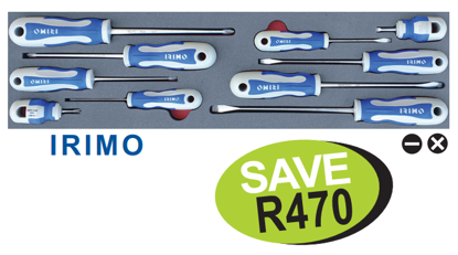 Snap-on Blue XXJUN131 Screwdriver Set (10pc) Supplied In Foam Control Insert