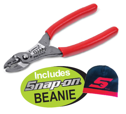 Snap-on XXJUN133 Wire Stripper, Cutter & Crimper with Free Beanie
