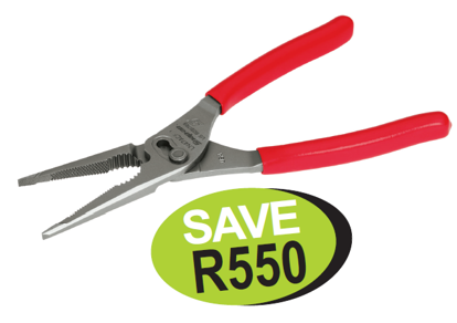Snap-on XXJUL121 Long Nose Slip Joint Plier (175mm) - On Promotion