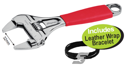 Snap-on XXJUL102 SLIM-LINE Wide-mouth Shifter (150mm) with Leather Wrap Bracelet