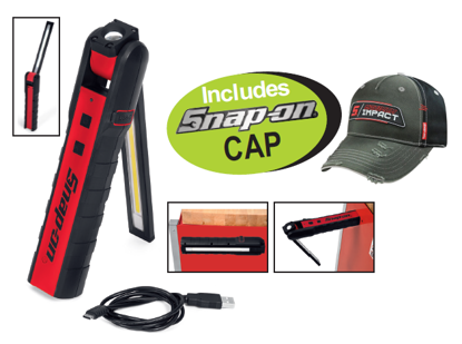 Snap-on XXJUL161 Dual-sided Rechargeable Flex Light (600-800 Lumen) with Cap