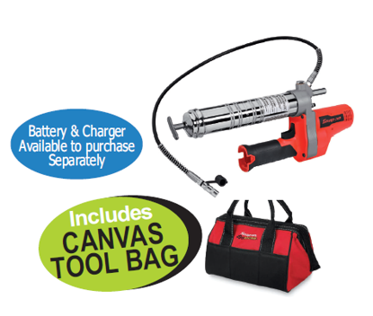 Snap-on CGG861DB Cordless Grease Gun with Canvas Tool Bag