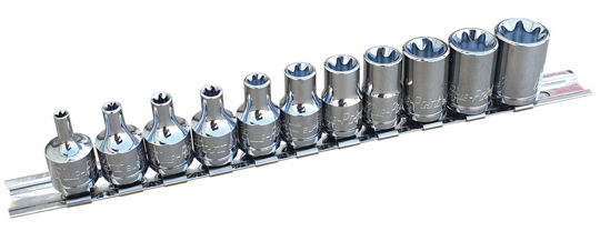Blue-Point - BLPTE38SET11Y-WO - 3/8" External Torx Socket Set E4-E20; 11Pc