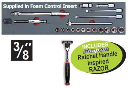 Snap-on Imperial Socket Set with Dual80 Ratchet