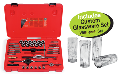 Snap-on 41pc Metric Tap & Die Set with Carbon Steel Taps