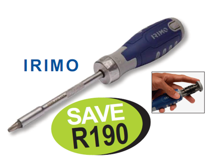 Irimo XXAUG111 Snap-on Blue Ratcheting Screwdriver IR475R-1/4-110