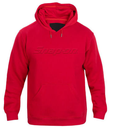Clothing - CSN02-4659-XS - Unisex Embossed Motion Pullover Hoodie - Red - XSmall