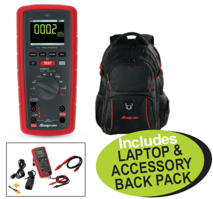 Snap-on XXSEP162 Insulation Testing Digital Multimeter with Laptop & Accessory Back Pack