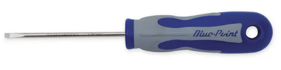 Snap-on Blue BSGD3 Flat Tip 6-1/2" Soft Grip Screwdriver