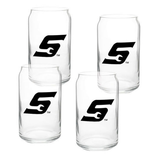SNP2150K - 4Pc Can Glass Set 475ml