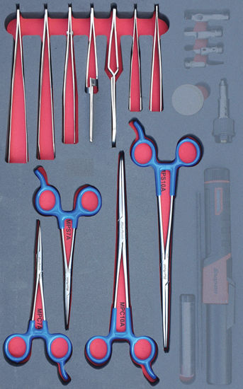 Snap-on Blue - MOD.340SH42D - Mini Pliers / Tweezers; 11Pc