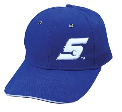 Picture of CAP-SOUM - Royal Blue Metal Sandwich Peak Cap with White 3D S-White Logo