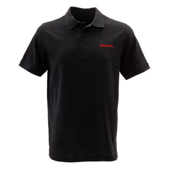 Picture of SNP2372-M - T-Shirt Polo Black, Red Snap-on - Medium