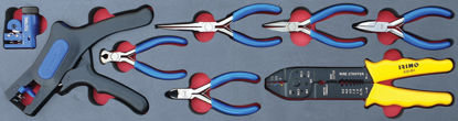 Snap-on Blue - MOD.888SH45S - Cutting and Miniature Pliers Set; 9Pc