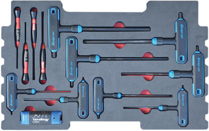 Picture of MOD.784SR43F - T & L Shape Wrench Allen Key Set; 19Pc - Metric (suitable for KMC Tool Chest Only)