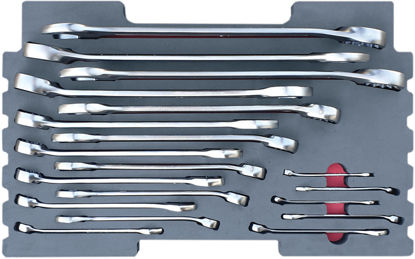 Irimo - MOD.505SR43F - Combination Spanner Set 1/4" - 1-1/2"; 19Pc - Imperial (suitable for KMC Tool Chest Only)