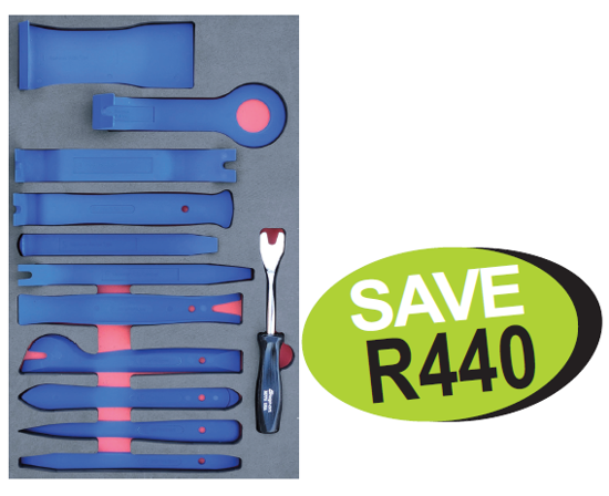 XXMAR203 Trim Tool Set in Foam - Snap-on Blue