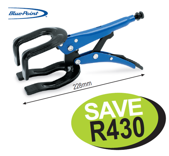 XXMAR207 Snap-on Blue Locking U Clamp with U-shaped Jaws and E-coat Resistance