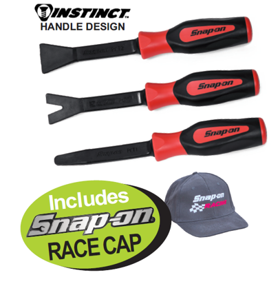 XXAPR202 NON-MARRING Trim Pad Set (3pc) Includes: Snap-on RACE CAP