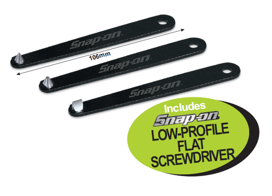 XXAPR219 Snap-on Low-Profile Screwdrivers Includes Snap-on LOW-PROFILE FLAT SCREWDRIVER